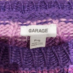 Garage purple striped sweater
